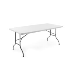 Masă pliabilă catering - albă | 183 cm