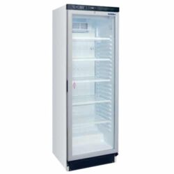 Frigider alb cu ușă vitrată, ventilat, 372 L | FS 1380