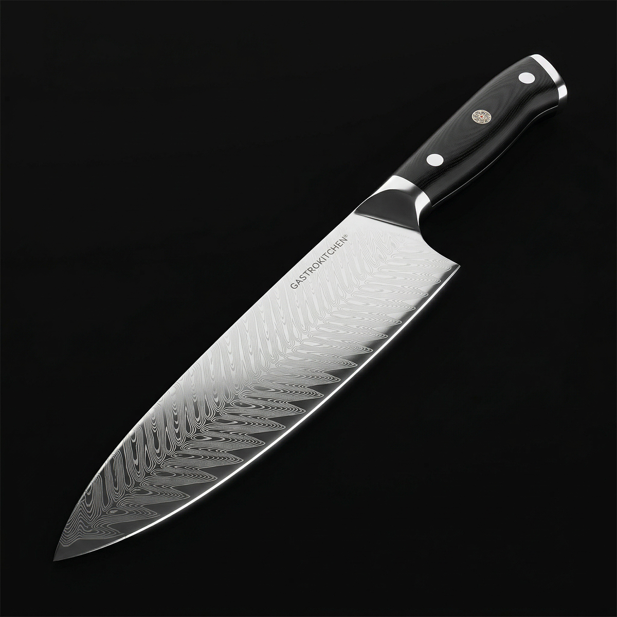 Cuțit Chef damasc - 20 cm - lamă | Gastrokitchen