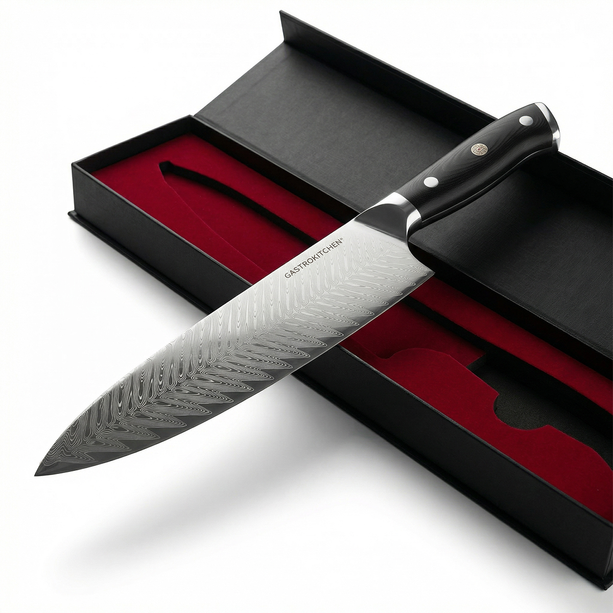 Cuțit Chef damasc - 20 cm - lamă | Gastrokitchen