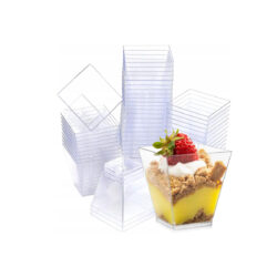 Pahare plastic fingerfood pentru desert - 60 ml - 50 buc | Gastrokitchen