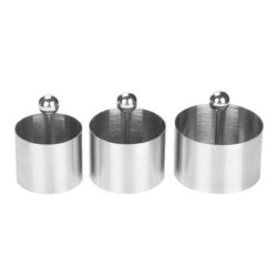 Set forme pentru aluat și deserturi - 3 buc - inox | Gastrokitchen