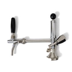 Cap de cuplare pentru bere tip G cu robinet de bere, lungime 50 cm, execuție inox. Soluție practică pentru servirea comodă și fluidă a berii.