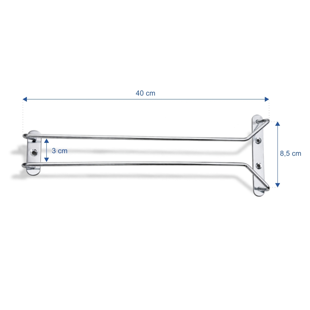Suport suspendat pentru pahare de vin - 40 cm | Gastrokitchen