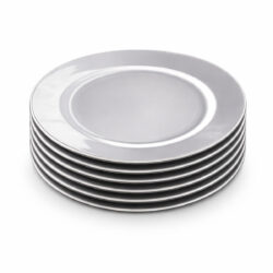 Set 6 suporturi pentru farfurii - 33 cm - argintiu