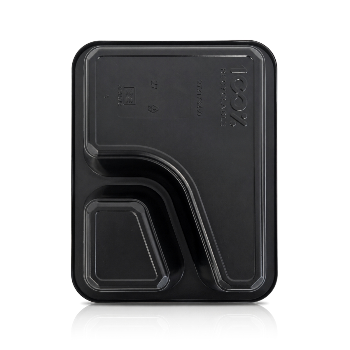 Caserolă meniu sigilabilă Colt - 2 compartimente - 227x178x50 mm | 50 buc