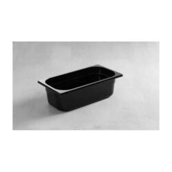 GN 1/4 - 100 mm POLICARBONAT - negru | Hendi 862629