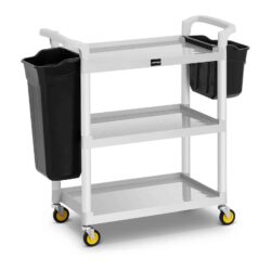 Carucior hotelier de servire - 2 recipiente din plastic - 150 kg