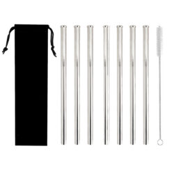 Paie groase din inox Ø 12mm cu perie de curățare - set 7+1 | Gastrokitchen