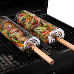 Coș pentru grătar – cilindru din inox | Gastrokitchen