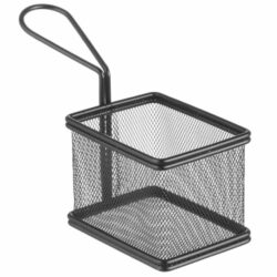 Coș pentru prăjituri negru - 100 x 80 mm | Hendi 425619
