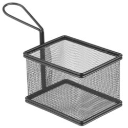 Coș pentru prăjituri negru - 125 x 100 mm | Hendi 425626