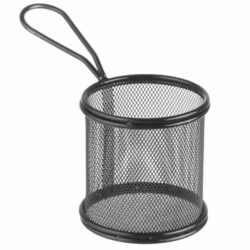 Coș pentru prăjituri negru - Ø 90 x 90 mm | Hendi 425633