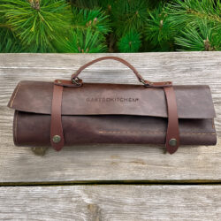 Husă rulabilă din piele pentru cuțite - geantă | Gastrokitchen