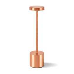 Lampă de masă LED USB – reîncărcabilă – 3 niveluri de intensitate – rose gold | Gastrokitchen