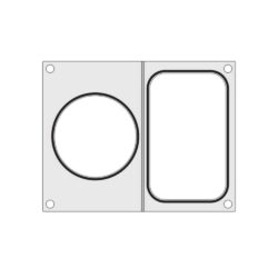 Matriță pentru aparat de termosudat Hendi - tavă 1 compartiment + recipient - Ø 115 mm | Hendi 805657