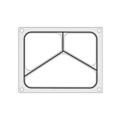 Matriță pentru aparat de termosudare Hendi - tavă 3 compartimente 227x178 mm | Hendi 805626