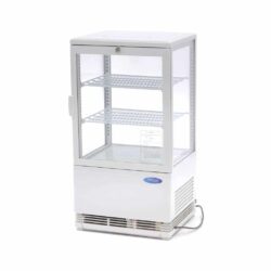 Vitrină frigorifică cu afișaj - 58 L - albă | Maxima 09400800