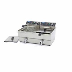 Friteuză electrică cu robinet - 2 x 16 L | Maxima 09365011