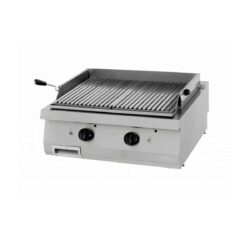 Grătar pe gaz cu lavă vulcanică, dublu, profesional - Maxima 09398000