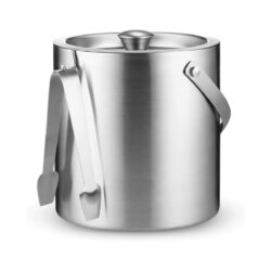 Găleată din inox pentru gheață 2 L cu perete dublu și clește | Gastrokitchen