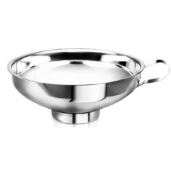 Pâlnie inox cu gât scurt și mâner - mărime L | Gastrokitchen