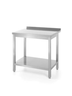 Masa de lucru din inox cu poliță - asamblată - 1200x600x850 mm | Hendi 811474