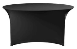 Față de masă rotundă Symposium - Ø 180 cm - neagră | Hendi 814468