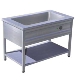 Bufet termic pentru 4xGN 1/1 | cuva presată, raft VOP-3T