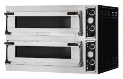Cuptor pizza cu 2 camere - 13.800 W - Prismafood | Trays 44 Glass