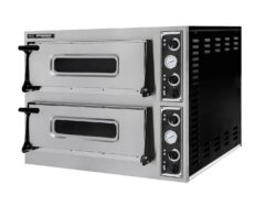 Cuptor pizza 4 + 4 Ø 32 cm - 9400W - 400V | Prismafood BASIC 44
