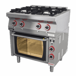 Aragaz pe gaz cu cuptor electric | 700.KG-4/PE-1T