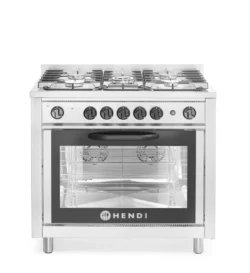 Plynovy sporak 5 horakov s elektrickou rurou grilom GN 11 Hendi 225707 4 1.webp