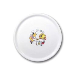 Farfurie pizza din porțelan decorată - Ø 330 mm | Hendi 774892