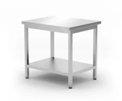 Masa de lucru cu raft Budget Line - 800x600x850 mm | Hendi 817100