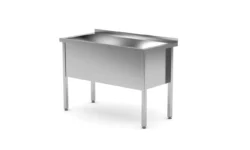 Masa de lucru sudată - cu o cuvă - 1200x600x850 mm | Hendi 813430
