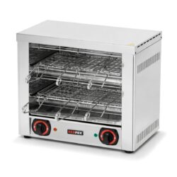 Prăjitorul de pâine profesional - 3000 W | TO-960GH este un aparat electric cu design modern, având dimensiunile 450 x 250 x 400 mm (l x ad x h).