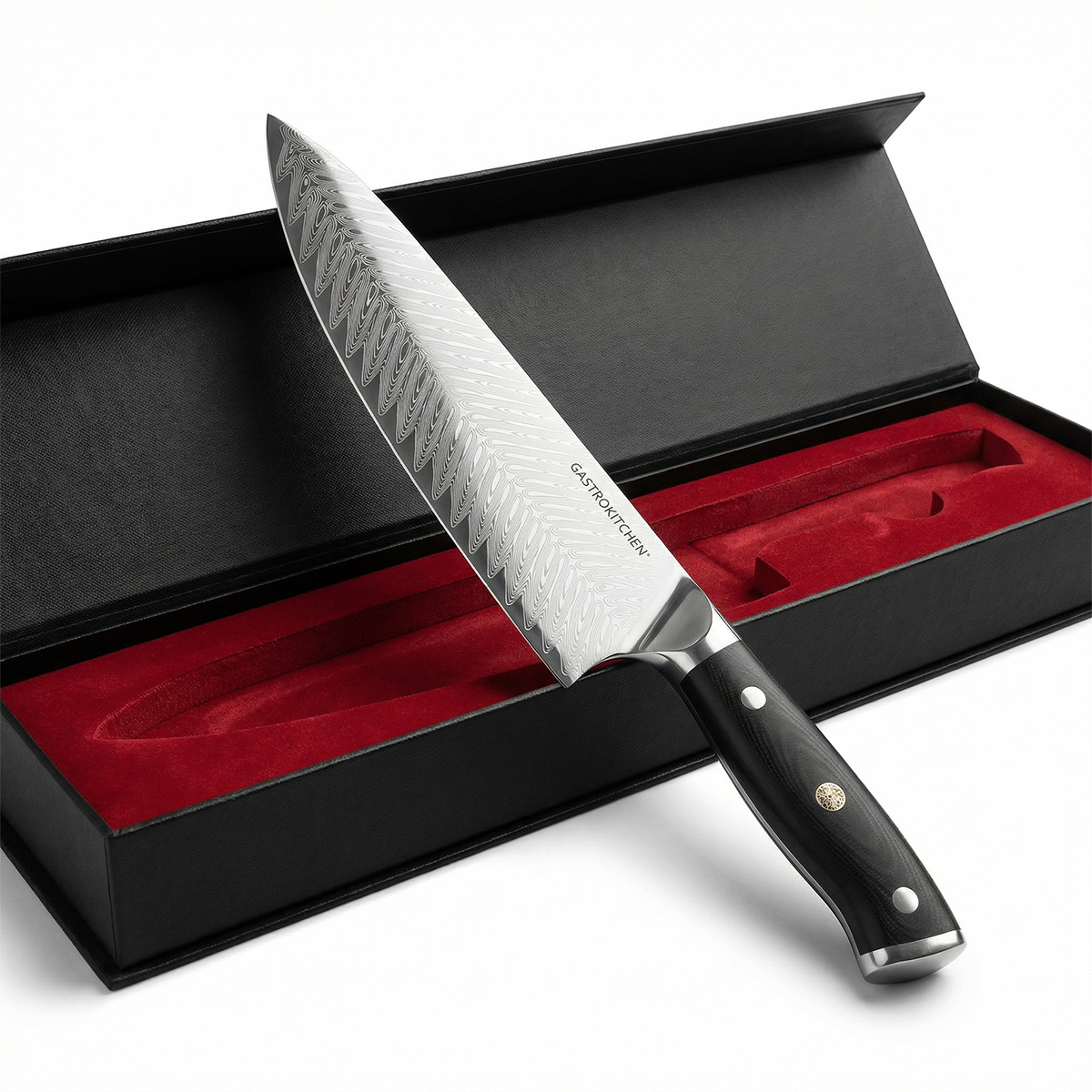Cuțit Chef damasc - 20 cm - lamă | Gastrokitchen
