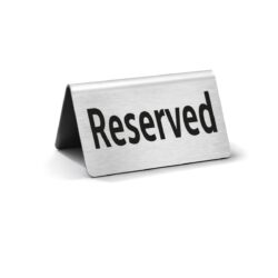 Rezervare masă - RESERVED - inox