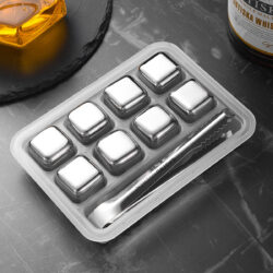 Set cuburi din inox - înlocuitor de gheață - 8 buc | Gastrokitchen