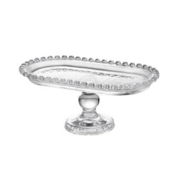 Platou de servire din sticlă - oval 25 cm | Gastrokitchen