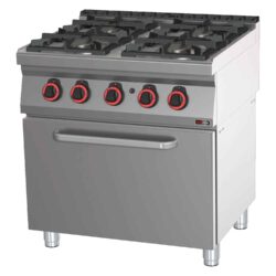 Aragaz pe gaz cu cuptor, 4 arzătoare