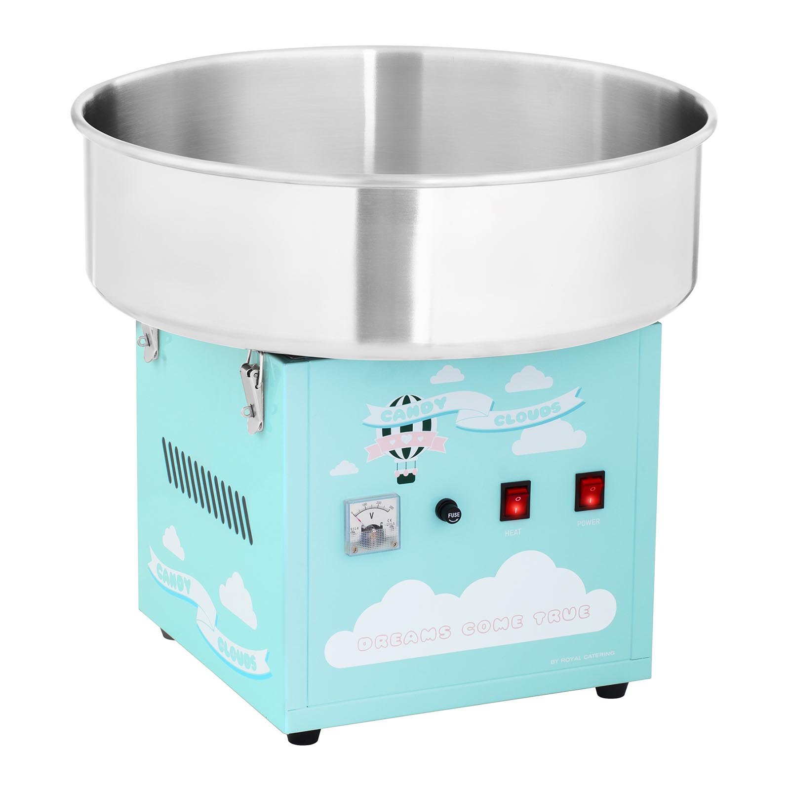 Aparat pentru vată de zahăr - 52 cm - 1.200 W - turcoaz | RCZK-1200-BG