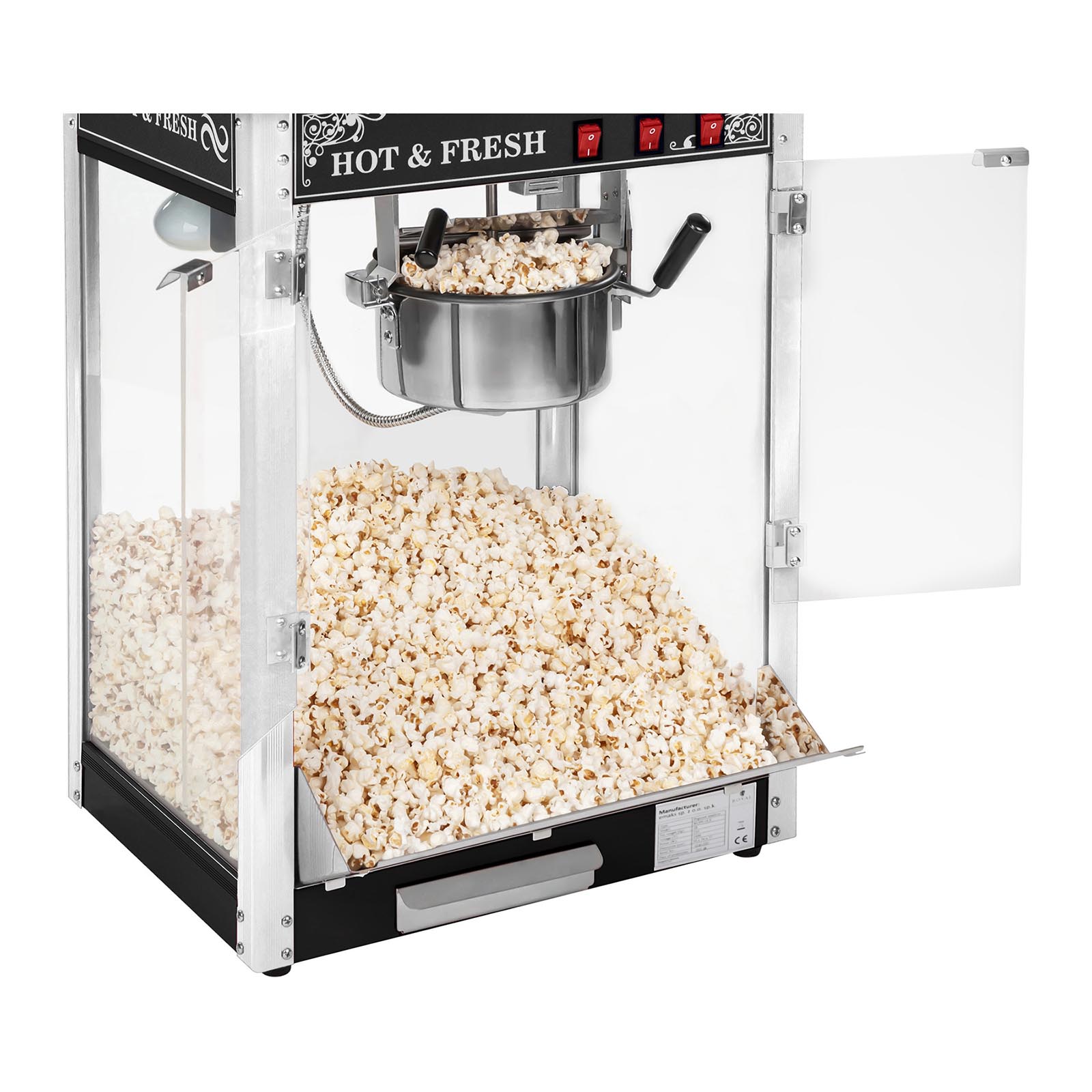 Aparat de popcorn - design RETRO - 1600 W | RCPS-16.2