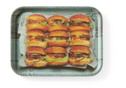 Tavă tip fast-food cu imprimeu burger - 33x43 cm | Hendi 508008