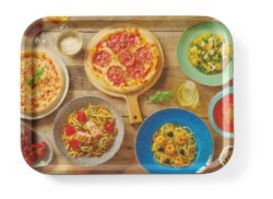 Tavă cu imprimeu pizza - 33x43 cm | Hendi 508015