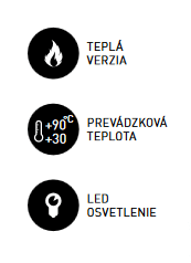 Teplá vitrína pultová RTR 120 -