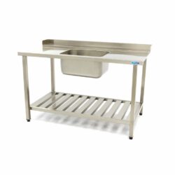 Masa de spălat cu chiuvetă - 1600x750 mm - dreapta | Maxima 09201041