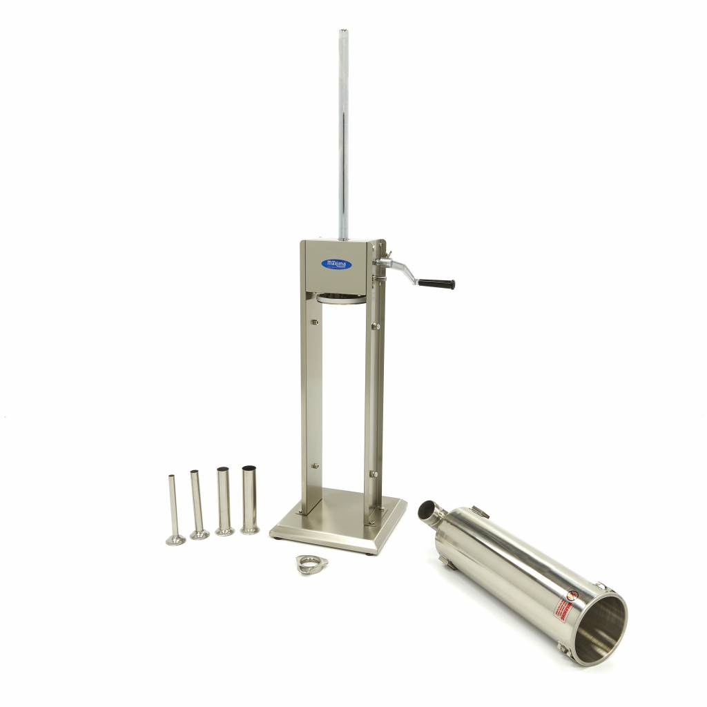 Umplutor vertical pentru cârnați - 7 L - 4 tuburi de umplere | Maxima 09300462