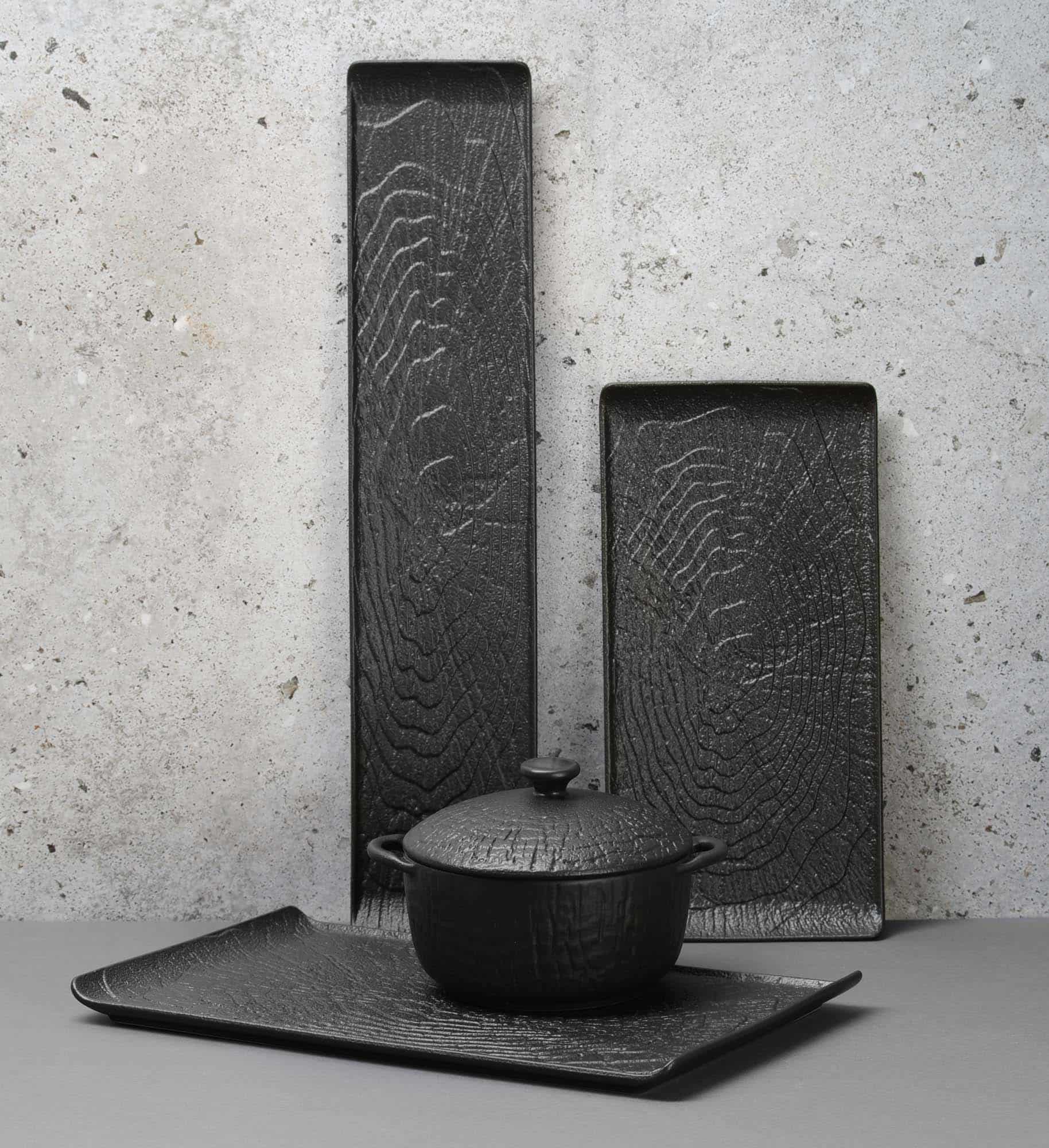 Platou de servire cu mâner Crust - 300x220 mm | Fine Dine